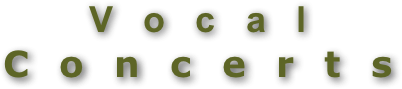 Vocal Concerts